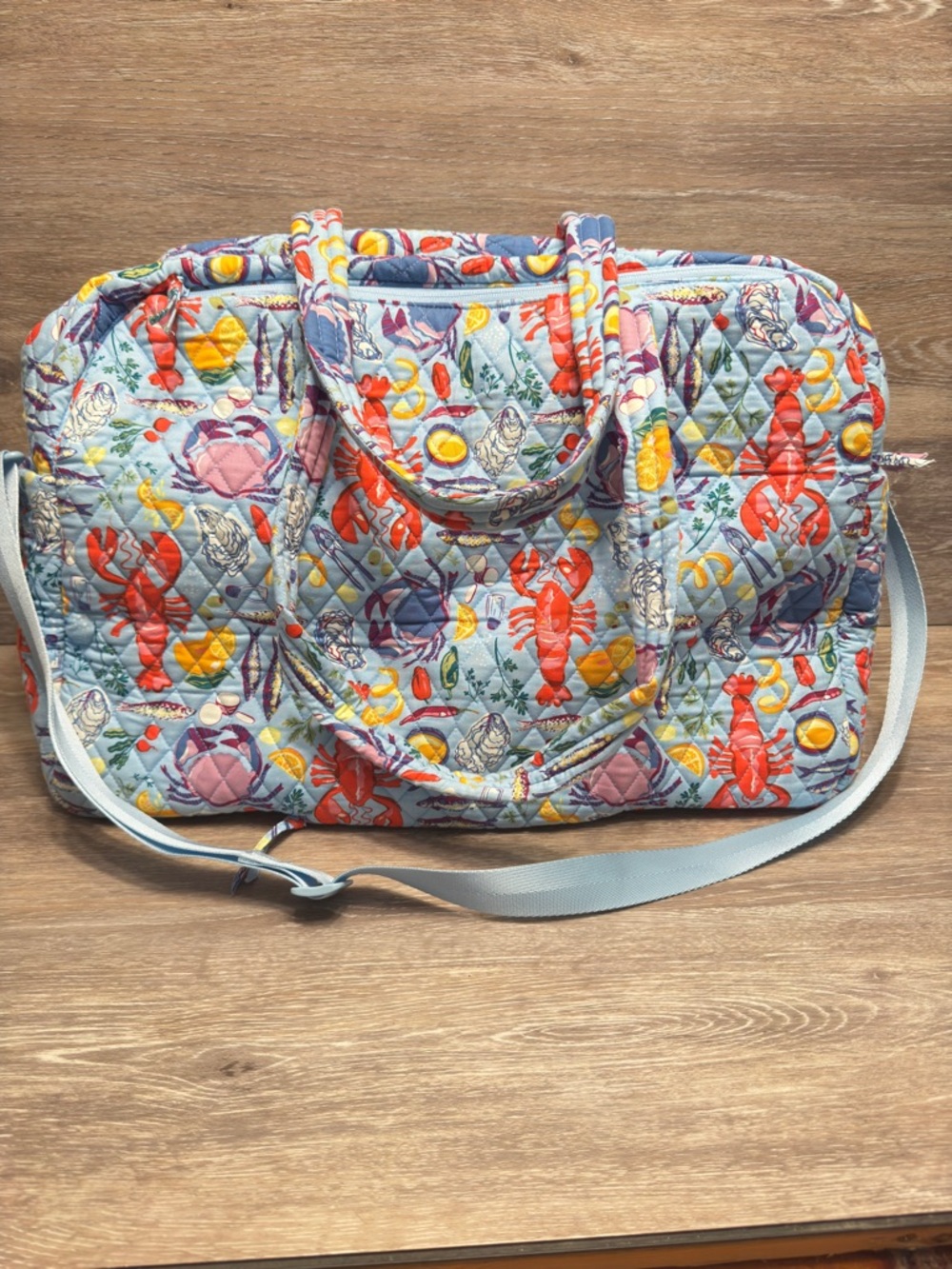 Vera Bradley Seafood Boil Large Duffle bag